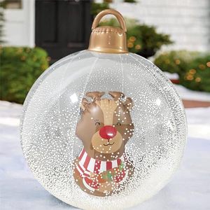 Ballon gonflable Arbre <span class=keywords><strong>de</strong></span> Noël Père Noël Bonhomme <span class=keywords><strong>de</strong></span> neige Thème Lumière LED Extérieur Jardin PVC Sphère Ballon gonflable - Product Image 6