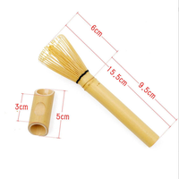 Fouet à matcha en bambou naturel à long manche avec support en bambou, ensemble Chasen pour tasses profondes, mugs, café, salon de thé, vente en gros