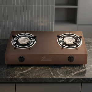 Portable Dual Burner Gas Cooktop Flameout Protection Electronic Ignition Stainless Steel Surface Easy Clean Hotel Restaurant - Product Image 2