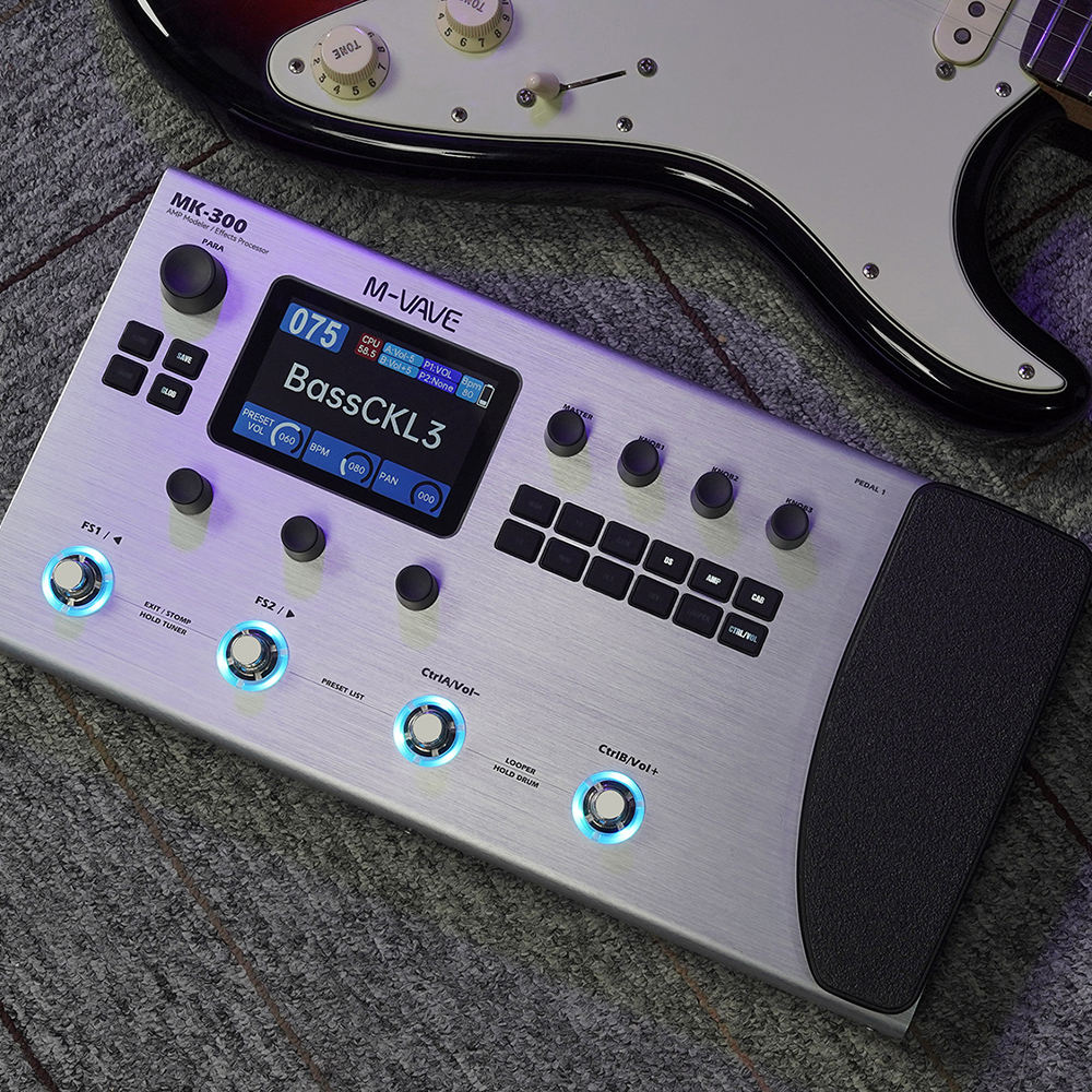 M VAVE MK-300 ほぼ未使用 M-VAVE MK-300 Guitar Multi-Effect Processor | ANN Neural Modeling