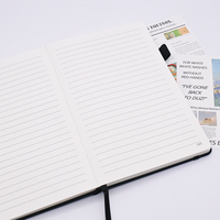 Carnet A5 personnalisable avec logo, sangles, pages lignées, bloc-notes en cuir à changement de couleur avec fermeture à fil.