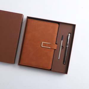 Cuaderno de Cuero de Alta Calidad Personalizado A5, Tapa Dura, Resistente al Agua, Encuadernación en Papel de Piedra, Juego de Regalo con Bolígrafo para Negocios - Product Image 5