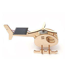 Solar PoweredヘリコプターKids Wooden Puzzle 3D - Product Image 2