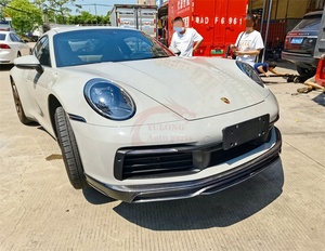 Lèvre avant en fibre de carbone forgée Tech Style pour <span class=keywords><strong>Porsche</strong></span> <span class=keywords><strong>911</strong></span> 992 Carrera 2019-2020, lèvre de pare-chocs avant en carbone forgé - Product Image 5