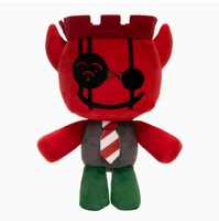 Peluche Kawaii Rouge Anime de Jeu, Rembourrée en Coton PP, Jouet Créatif, Périphérique de Jeu, Décoration de Collection, Cadeau