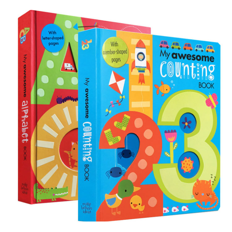 Детская книжка-раскраска ручной работы с откидной крышкой