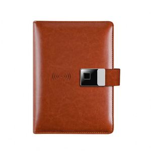 Cross-Border Hot Selling Fingerprint Lock MP4 Video Player <b>Notepad</b> Wireless Charging Notebook High-End Business Set Gift - Product Image 1