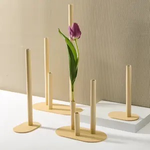 MAXERY MODERN HOME DECOR ACCESSORIES METAL NORDIC TABLE TOP VASE SETS WHOLESALE DECORATIONS