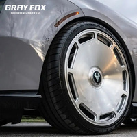 GRAYFOX Jantes forgées personnalisées en argent brossé 19 20 21 22 pouces 5x120 5x112 5x114.3 pour Mercedes-Benz S680 Rolls-Royce Bentley