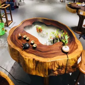 2023 г., новейшая фабричная распродажа, регулируемый круглый деревянный стол из твердой древесины 100% по оптовой цене