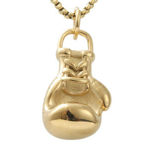 Collier pendentif gant de boxe en acier inoxydable pour homme, style rétro punk, bijou cadeau 120137 - Product Image 3