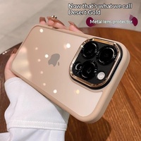 Coques de téléphone portable compatibles avec les objectifs 3-en-1 en acrylique pour 18 Pro Max, finition mate transparente, résistantes au jaunissement, antichoc