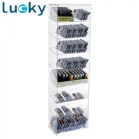 Usine personnalisée en couches acrylique transparent présentoir à cigarettes vitrine à cigarettes pour la vente en gros