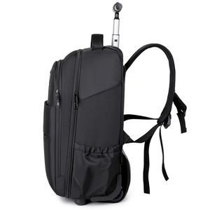 Student Backpack Oxford Fashion Large Capacity <b>Trolley</b> Stair Climbing Waterproof Travel Roller Bag Spinner <b>Suitcase</b> Luggage - Product Image 2