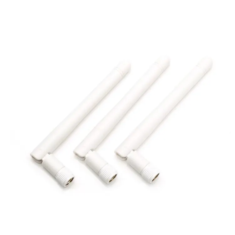 White 108mm Omni Directional WiFi Antenna RP-SMA Male Connector For Wireless Network Router
