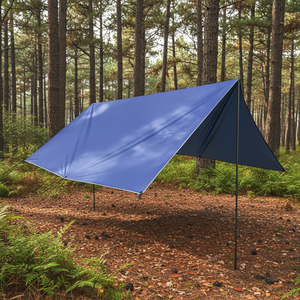 Auvent de camping portable en forme de papillon, tissu Oxford enduit noir 210D, pare-vent, protection solaire pour pique-nique en plein air - Product Image 2