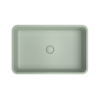 Lavabo de salle de bain RFID MOHOM, design rectangulaire moderne, couleur personnalisée, capacité 16L, durable et élégant, pour comptoir en béton