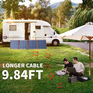 Panneau solaire portable pliable et flexible <span class=keywords><strong>Dokio</strong></span> USA Stock 18V 150W <span class=keywords><strong>160W</strong></span> pour les voyages, les bateaux et les camping-cars, haute qualité - Product Image 3