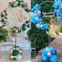 Décorations de mariage, fête d'anniversaire, baby shower, décoration de ballons, arche de ballons circulaire 163x73cm, support de ballons, kit de support