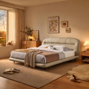 Modern Light Luxury Leather <b>Headboard</b> <b>Bed</b> Luxury Bedroom Sets Furniture Master Bedroom Latest Luxury <b>king</b> <b>Size</b> <b>Bed</b> Frame - Product Image 5