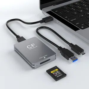 ROCKETEK USB 3.2 Gen 2 10Gbps Transfer Speed Memory Card Type c CF Type A CFexpress Card Reader