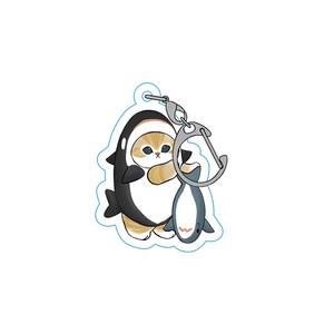 LLavero de dibujos animados de tiburón durmiendo, gato, amigo, camarón, Miau, para hombres <span class=keywords><strong>y</strong></span> mujeres, accesorios, bolso, llavero, anillo, llaveros, regalo de joyería - Product Image 5