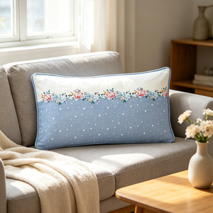 Taille personnalisée brodée motif floral taies d'oreiller en coton 30x50 <span class=keywords><strong>housse</strong></span> de <span class=keywords><strong>coussin</strong></span> de siège taie d'oreiller jetable - Product Image 3