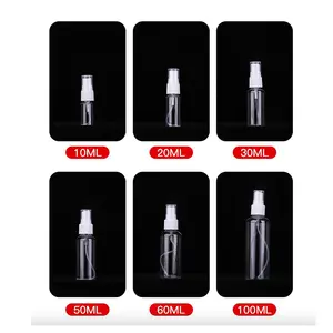 Fijne Mist Plastic 5Ml 10Ml 20Ml Huisdier Doorzichtige Hervulbare Herbruikbare Lege Verstuiver Parfum Spuitflessen