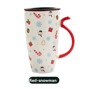 Tasses à café en céramique de Noël grande capacité, tasses à boire personnalisées de dessin animé pour le bureau - Product Image 3