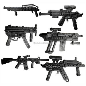 Lot de 6 figurines de soldats jouets petite police armée hommes jouets garde <span class=keywords><strong>militaire</strong></span> ensembles avec armes de simulation - Product Image 5