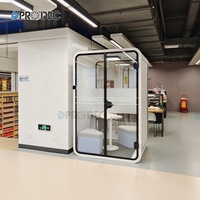 Cabine de réunion individuelle certifiée 35 dB, pleine grandeur, pour mobilier de bureau, très prisée