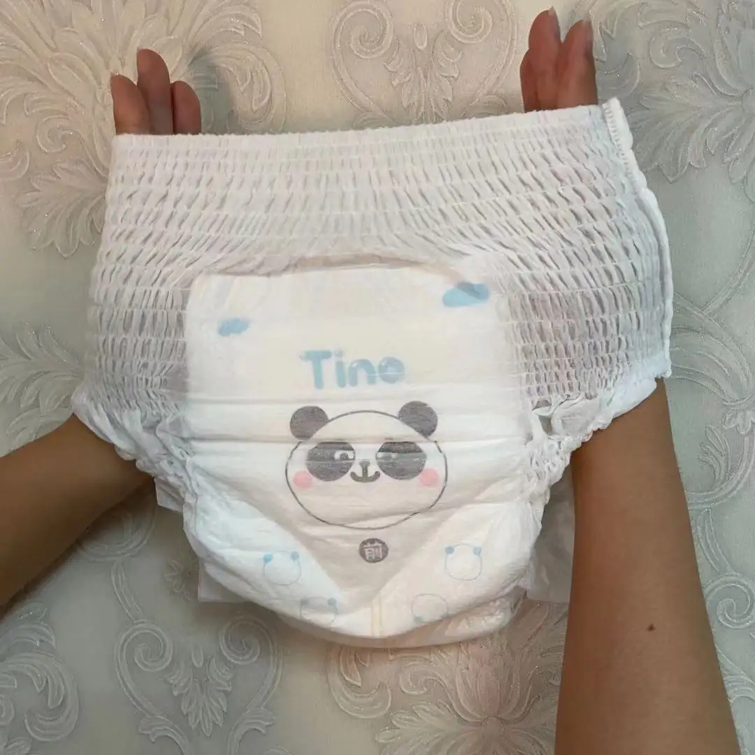 Customized Machines Making Baby Diaper Nappies Cotton Muslin Wholesale Children Disposable Baby Diaper Pants