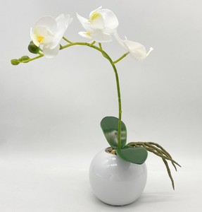 L & C Nhân Tạo Phong Lan Hoa Nhân Tạo Bất Cảm Ứng Hoa Lan Nhân Tạo Phalaenopsis Hoa Lan Màu Đỏ Cho Đám Cưới Trang Trí Nội Thất - Product Image 3