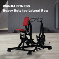 Proveedor Líder de Equipos de Gimnasio Comerciales de Acero con Estructura Resistente, Máquina de Remo Lateral Aislada para Entrenamiento Muscular