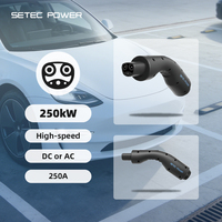 Connecteur de charge EV NACS 250A 1000V DC, prise de charge rapide, connecteur standard Tesla pour véhicules électriques d'Amérique du Nord