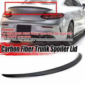 Alerón trasero de fibra de carbono real para maletero de coche, para Mercedes Benz W205 Clase C C180/C200/C300 C63/C43 2 puertas 2015-2019 - Product Image 1