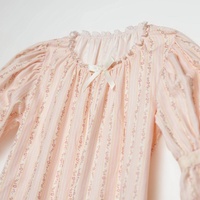 Ensemble pyjamas en dentelle pour filles, ensemble de pantalons deux pièces à motif floral, vêtements de nuit pour adolescentes, boutique personnalisée