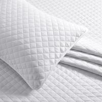 COMFLIVE ensemble de couvre-lit cousu en diamant 100% polyester microtissu coquille literie couvre-lit décoratif ensemble de couverture
