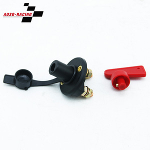 Interrupteur de coupure de courant double pôle Auso-Racing 12V 24V pour modification automobile avec poignée rouge - Product Image 3