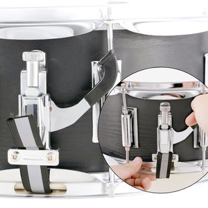 Caisse claire en grain de bois pour corps de tambour de fanfare <span class=keywords><strong>Instrument</strong></span> de percussion durable de Performance professionnelle avec sangles réglables - Product Image 4