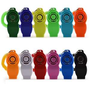 Benutzer definiertes Logo Outdoor Pet Dogs Training <span class=keywords><strong>Clicker</strong></span> Hochwertiger Hundetrainer Whistle <span class=keywords><strong>Dog</strong></span> Training <span class=keywords><strong>Clicker</strong></span> 2 In 1 - Product Image 1