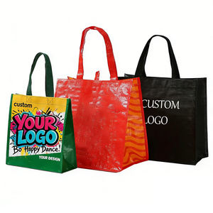 Bolsa de Tela de Lona de Poliéster y Algodón con Logotipo Personalizado al por Mayor, Ecológica, Reutilizable, para Compras y Viajes, de Ujoy Gift - Product Image 1