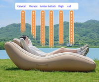 Canapé gonflable léger en PVC durable pour l'extérieur