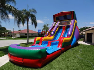 Château <span class=keywords><strong>gonflable</strong></span> personnalisé de dessin animé 2026 avec toboggan / Châteaux gonflables <span class=keywords><strong>Happy</strong></span> <span class=keywords><strong>Hop</strong></span> / Trois toboggans gonflables secs à vendre - Product Image 3