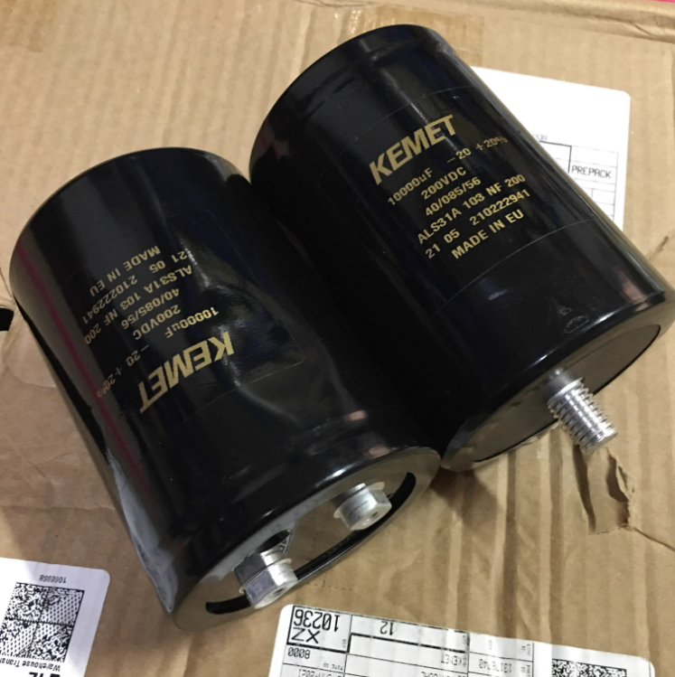 KEMET 10000UF 200V Electrolytic Capacitor for Audio Filtering
