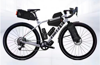 Cuadro de Carbono de Alta Calidad para Bicicleta de Gravel X Pro-caliber, Acabado Brillante, 1.45kg, Eje Pasante, Freno de Disco Interno
