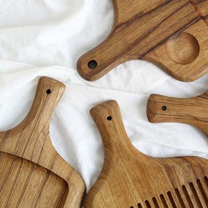 Tabla de cortar de bambú con forma de corazón, con agujero, bloque de cocina, para servir fruta, Pizza, queso - Product Image 2
