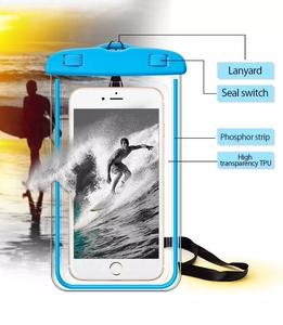 Custodia mobile impermeabile in PVC custodia per telefono cellulare da spiaggia borsa da nuoto luminosa impermeabile borsa elettronica di consumo - Product Image 5