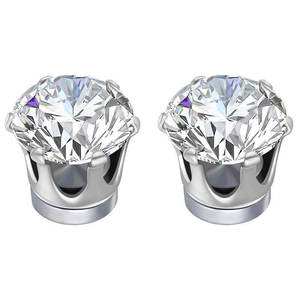 Custom Lady <b>Earring</b> Fashion Diamond 316L Stainless Steel Clip-on Diamond Magnetic <b>Earrings</b> <b>Magnet</b> <b>Earrings</b> For Women - Product Image 5