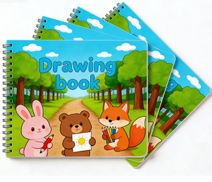 Carnets pour enfants personnalisés avec reliure spirale, impression sur carton, livres vierges pour enfants, livres de <span class=keywords><strong>dessin</strong></span> pour enfants, impression, peinture, éducation - Product Image 1